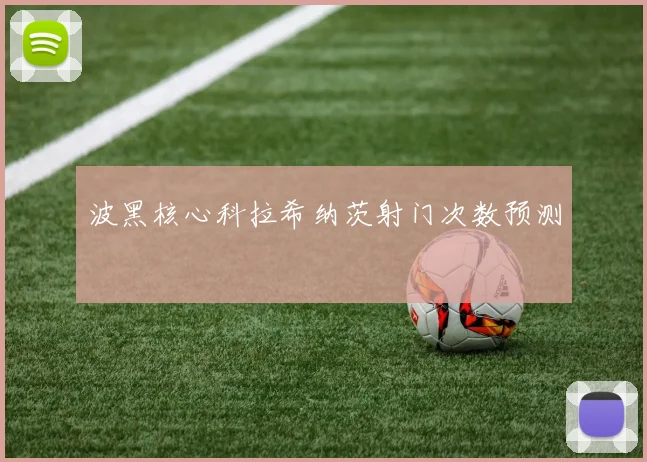 波黑核心科拉希纳茨射门次数预测